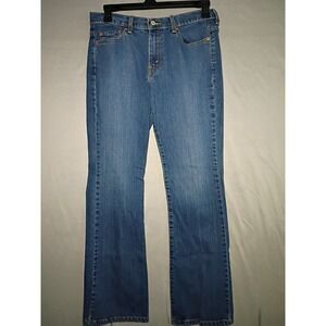 Levis 515 Boot Cut Jeans Womens 12L 32x33 Blue Denim Y2K Retro Classic Ranch